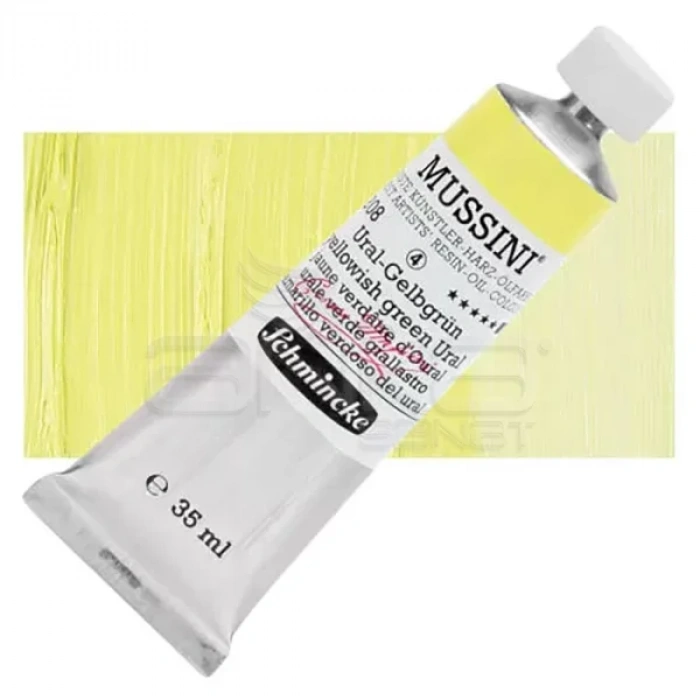 Mussini 35ml Yağlı Boya Seri:4 No:208 Yellowish Green Ural