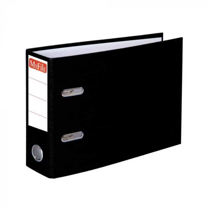 My File Geniş Plastik Telgraf A5 Boy Klasör Siyah