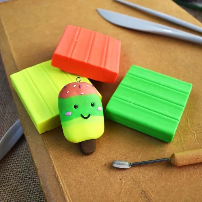 Nara Polimer Kil 55 Gram Pm50 Neon Red