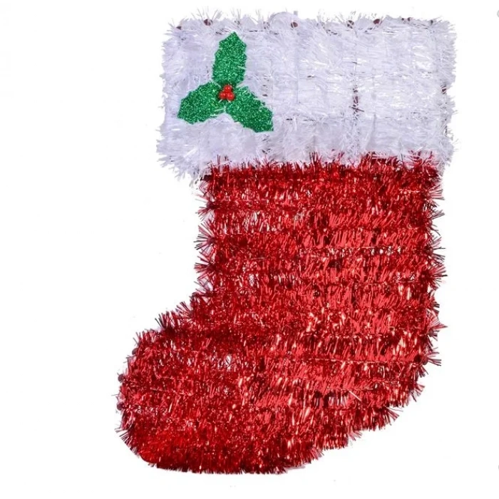 Noel Çorabı  Asılabilir Dekor Süs 30 cm