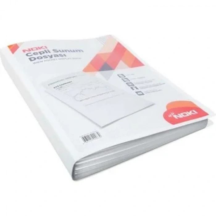 Noki 64120-n Cepli Sunum Dosyası A4 Beyaz 20li