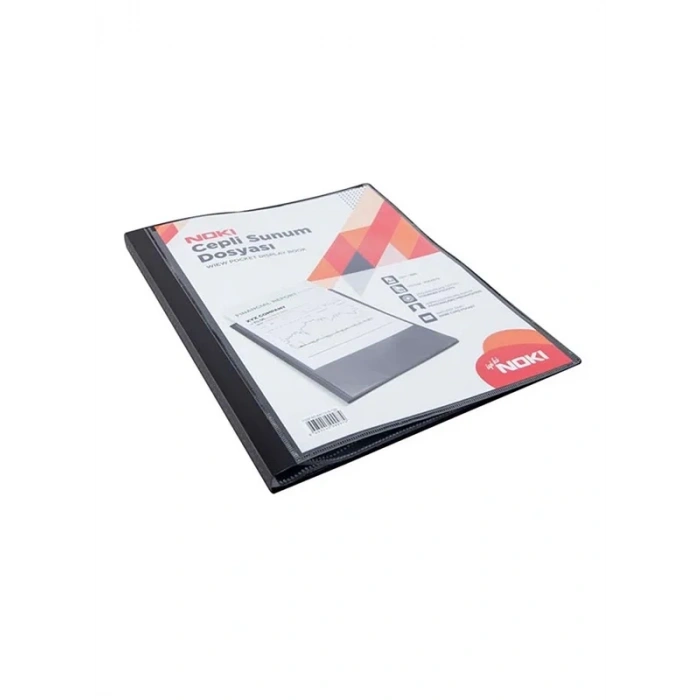 Noki 64130-n Cepli Sunum Dosyası A4 Siyah 30lu