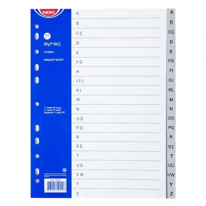 Noki A-z Harf Ayraç 59229