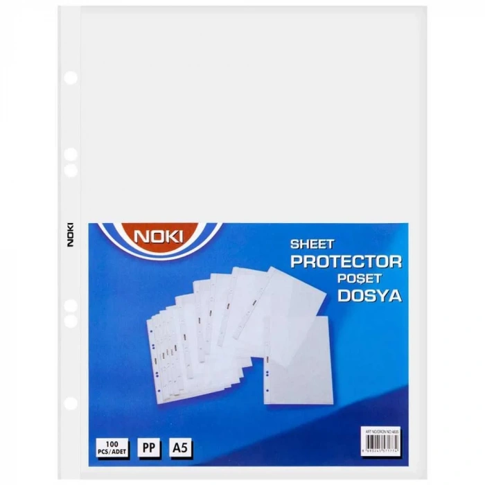 Noki Delikli A5 Poşet Dosya 100lü