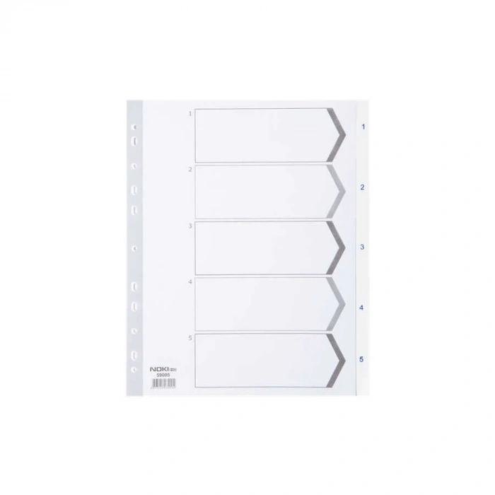 Noki Seperatör Hd Ayraç Plastik Beyaz 1-5 Rakam