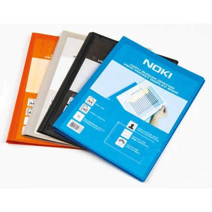 Noki Sunum Dosyası Cepli 20 Yapraklı A4 Kırmızı