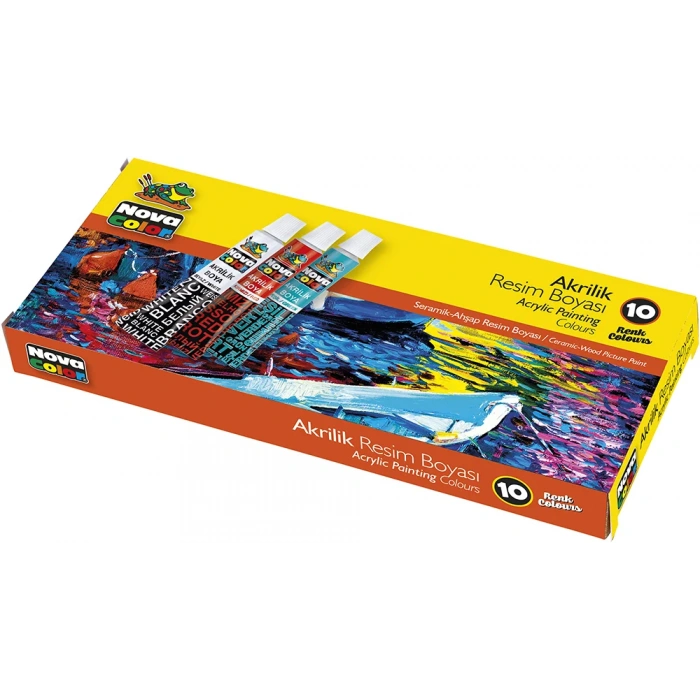 NOVA COLOR 10 RENK AKRİLİK BOYA TÜP 7 gr NC-287