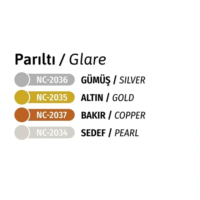 NOVA COLOR AKRİLİK&amp;POURİNG MEDİUM SET PARILTI 12 PARÇA NC-2522