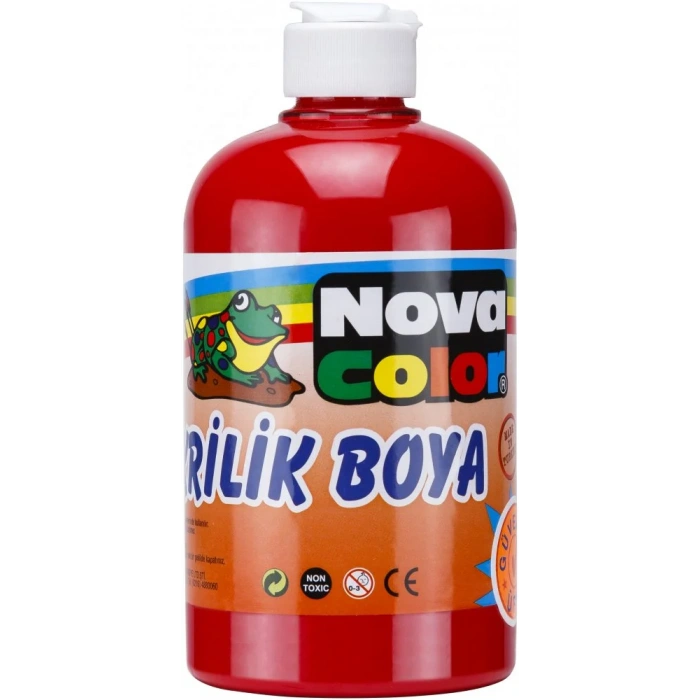 NOVA COLOR AKRİLİK BOYA 500 ml KIRMIZI NC-382