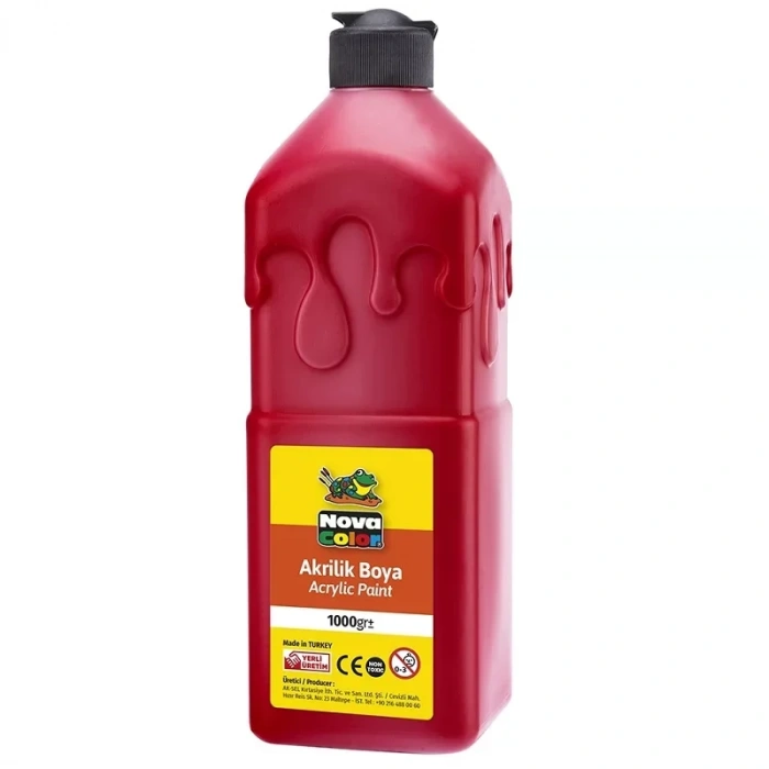 Nova Color Akrilik Boya Kırmızı 1 Kg. Nc-222