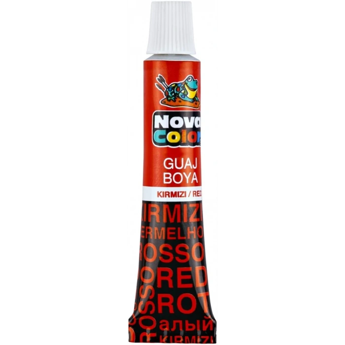 NOVA COLOR GUAJ BOYA TÜP KIRMIZI NC-116