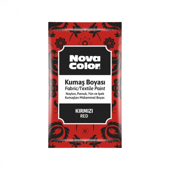 Nova Color Kumaş Boyası Toz 12gr Kırmızı
