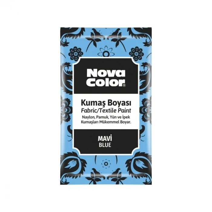 Nova Color Kumaş Boyası Toz 12gr Mavi