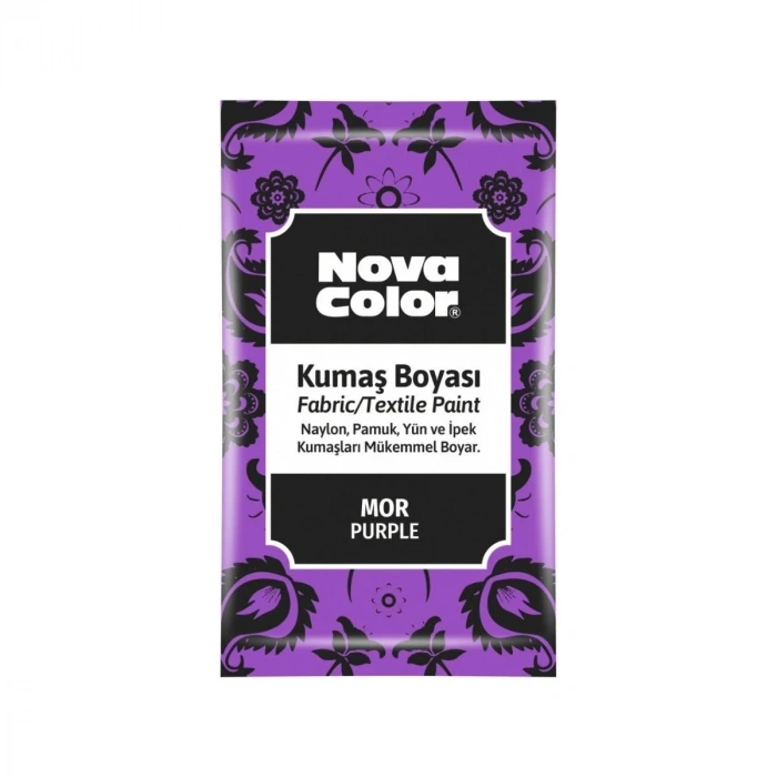 Nova Color Kumaş Boyası Toz 12gr Mor