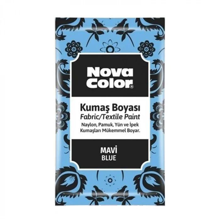 Nova Color Toz Kumaş Boyası 12g Mavi