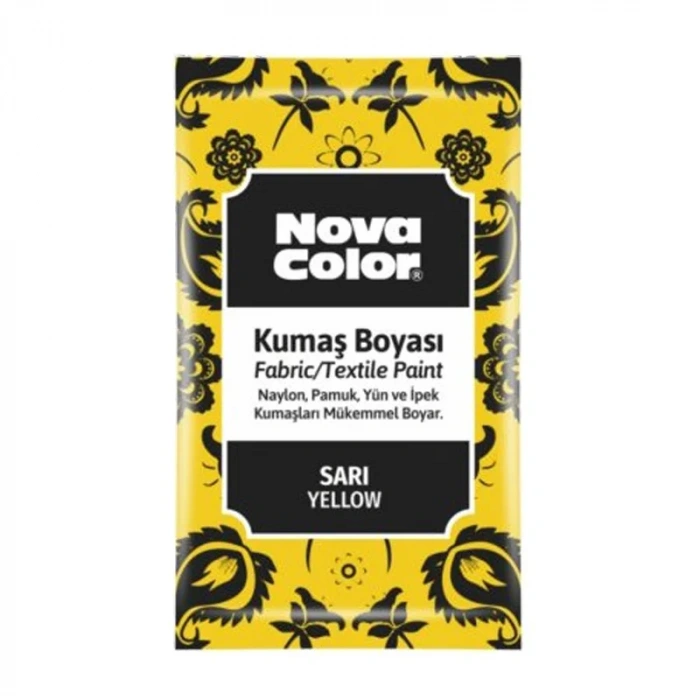 Nova Color Toz Kumaş Boyası 12g Sarı
