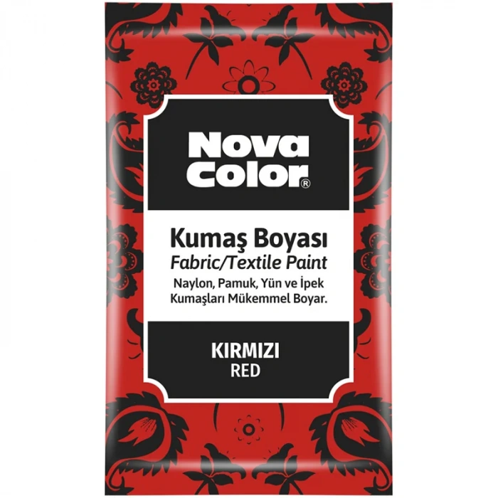 NOVA COLOR TOZ KUMAŞ BOYASI KIRMIZI 12 GR NC-901