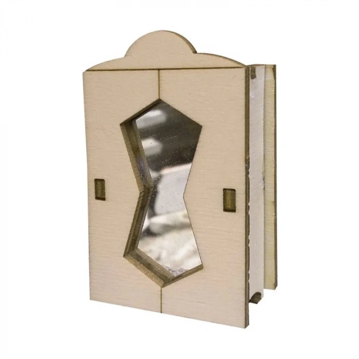 OKUTAN HOBİ MY8 MİNYATÜR AHŞAP AYNALI DOLAP