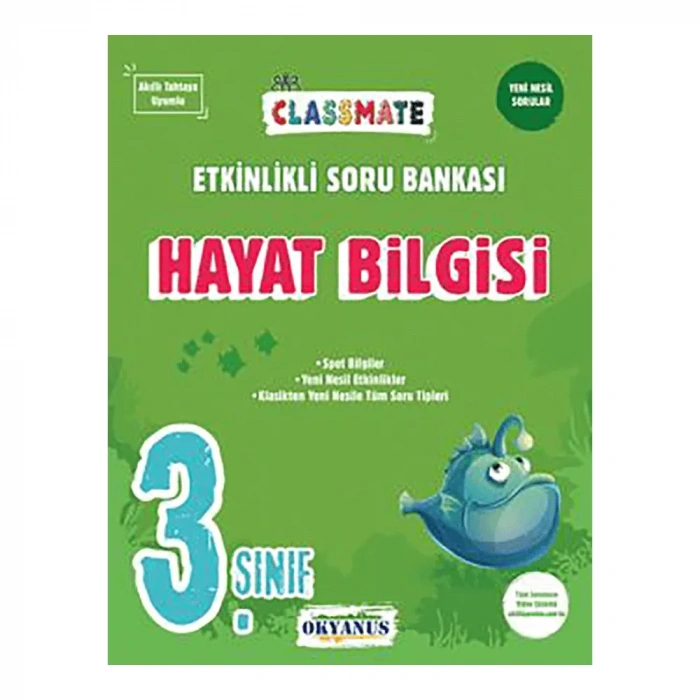 Okyanus  3.Sınıf Classmate Hayat Bilgisi Soru Bankası