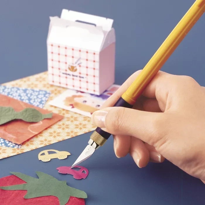 Olfa Ak-4 Profesyonel Kretuar Maket Bıçağı (3 Farklı Bıçak Yedekli)