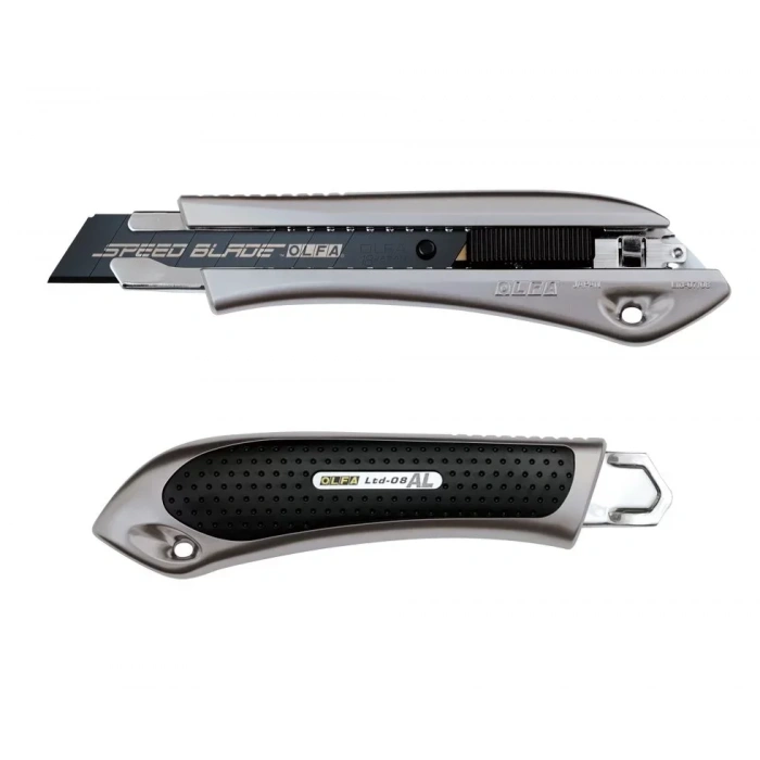 Olfa Ltd-al-lfb Geniş Maket Bıçağı Sürgülü Metalik Renk Sert Plastik Kaplama