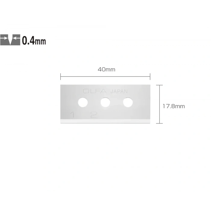 Olfa Skb-10/10b Çift Yönlü Emniyetli Maket Bıçağı Yedeği (10 Lu)