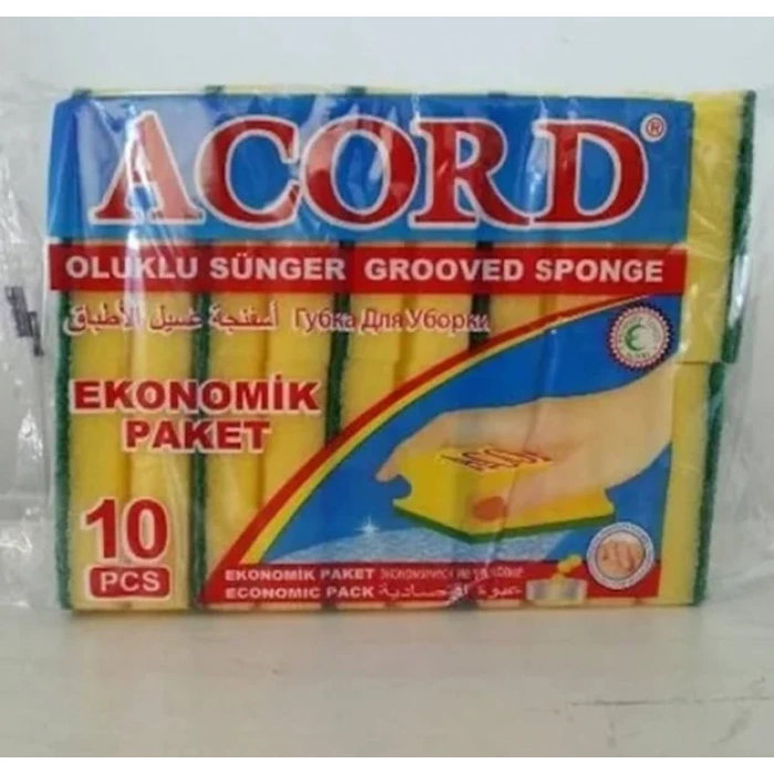 Oluklu Bulaşık Süngeri ( 10lu )