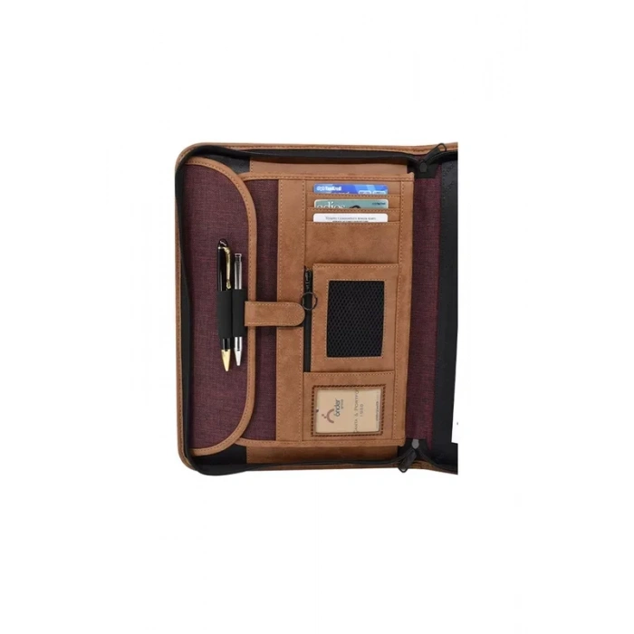 ÖNDER 802-08 MİLANO EXCLUSİVE EVRAK ÇANTASI 10.5x13.5 inç BORDO