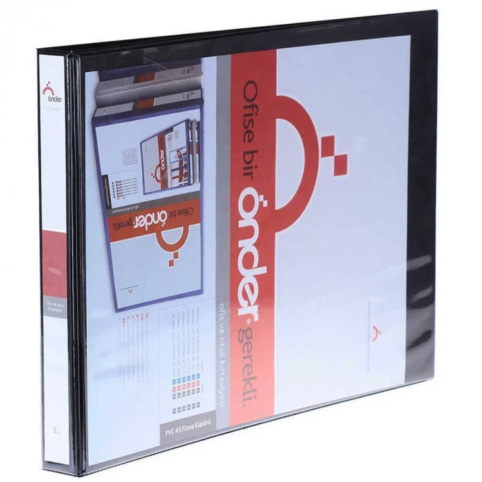 Önder Firma Kls A4 Sırt 3 cm 4D Mekanizma Siyah