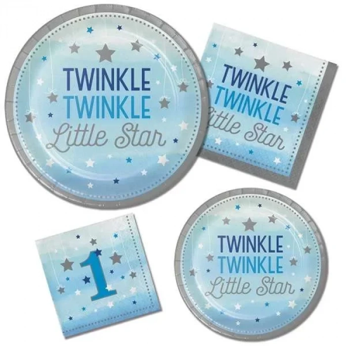 One Little Star Mavi 1 Yaş Süper Parti Seti