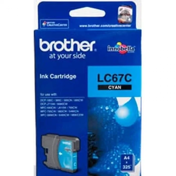 OUTLET BROTHER LC67C MAVİ ORJİNAL KARTUŞ 325 SAYFA (MFC 795CW MFC J615W)