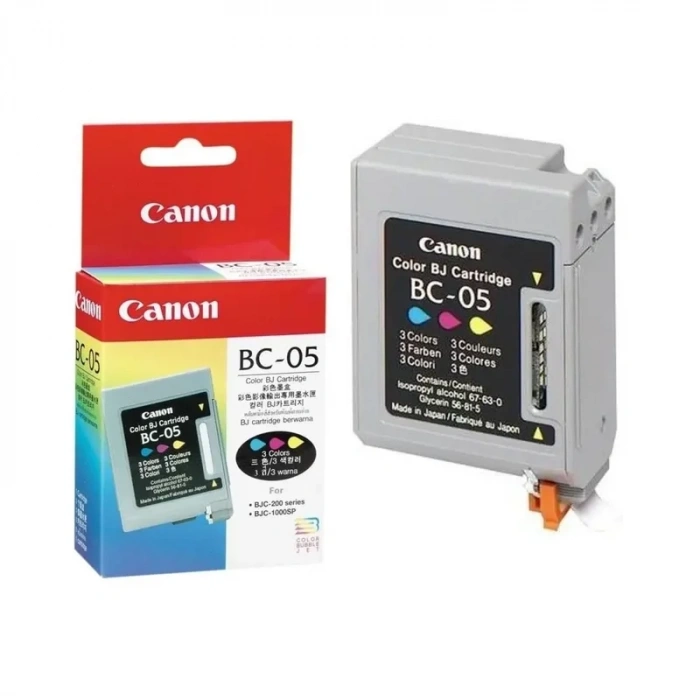 OUTLET CANON BC-05 RENKLİ ORJİNAL KARTUŞ 100 SAYFA (BJC 1000  BJC 240 BJC 250)