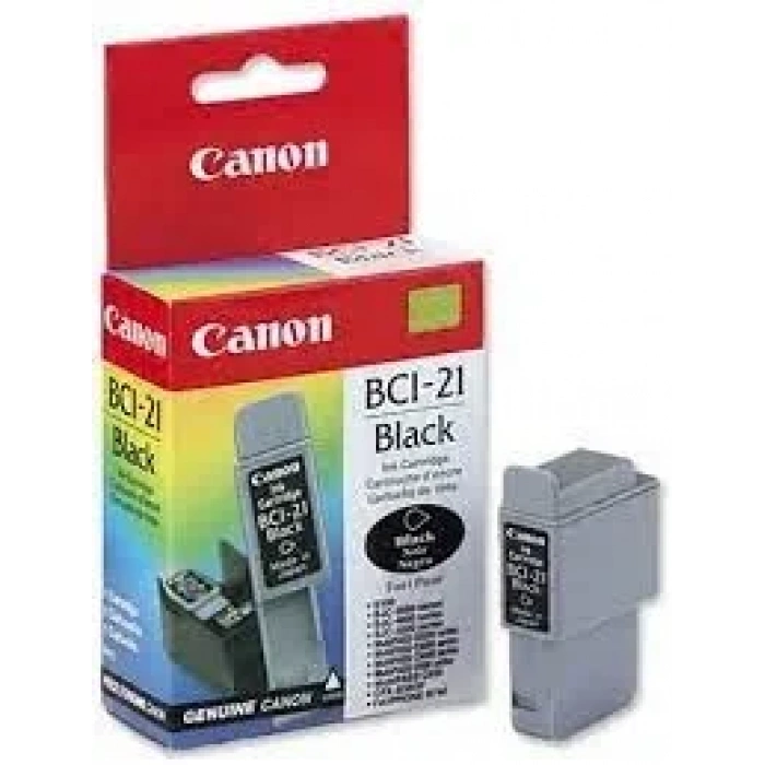 OUTLET CANON BCI-21BK SİYAH ORJİNAL MÜREKKEP KARTUŞ 160 SAYFA (BJC 2000 BJC 4000 BJC 5000 B 180C B 230C)