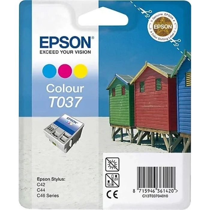 OUTLET EPSON T037 C13T03704020 RENKLİ KARTUŞ 180 SAYFA