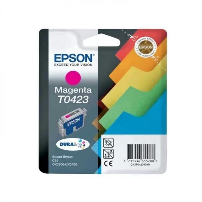OUTLET EPSON T0423 C13T04234020 KIRMIZI ORJİNAL KARTUŞ 420 SAYFA (STYLUS C82 CX5100 CX5200)