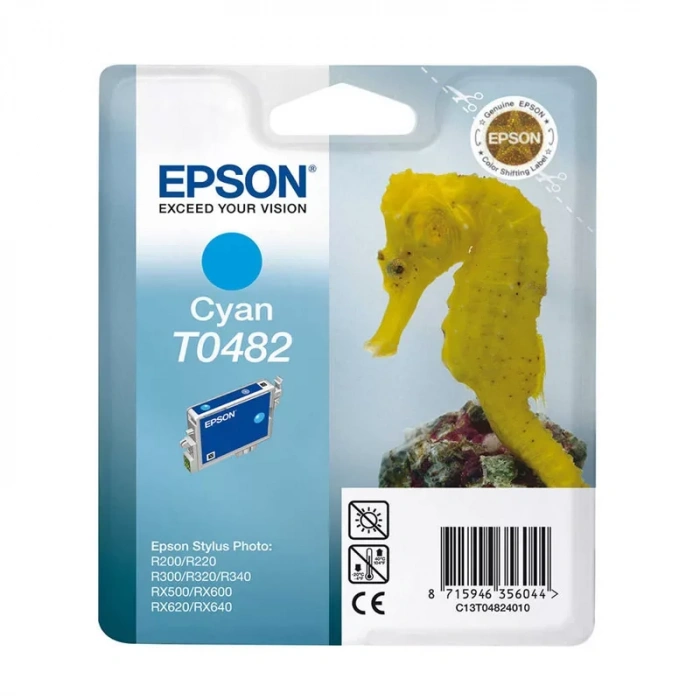 Outlet Epson T0482 C13t04824020 Mavi Orjinal Kartuş 430 Sayfa (r200 R300 R330 R340 R350)
