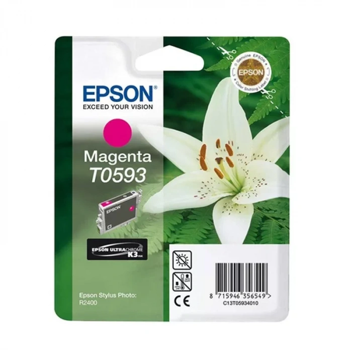 Outlet Epson T0593 C13t05934020 Kırmızı Orjinal Kartuş 450 Sayfa (stylus Photo R2400)