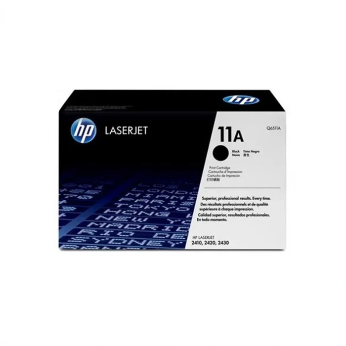 Outlet Hp Q6511a 11a Siyah Orjinal Toner 6000 Sayfa (2410 2420 2430t 2430tn)