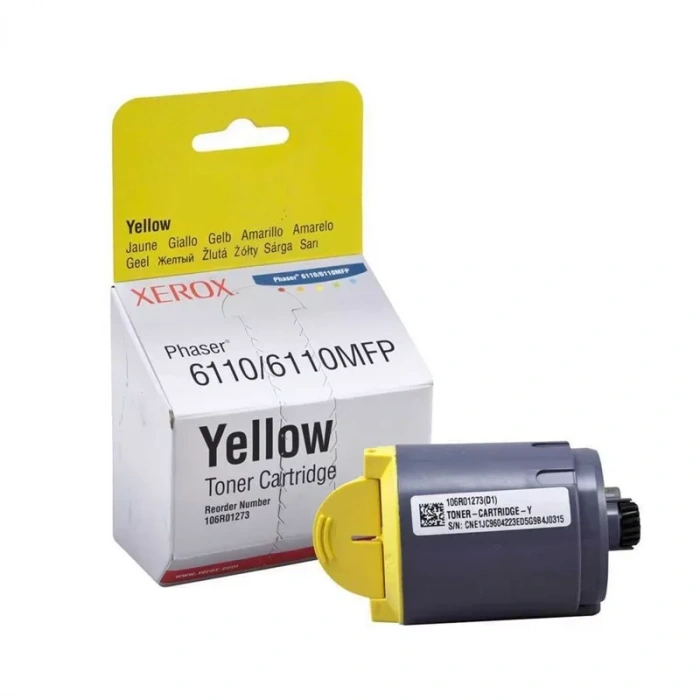 OUTLET XEROX 106R01204 SARI ORJİNAL TONER 1000 SAYFA (PHASER 6110 6110MFP)
