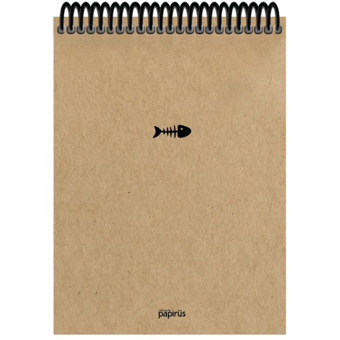 Papirüs Kraft Sert Kapak Bloknot 100yp 17x24cm Çizgili