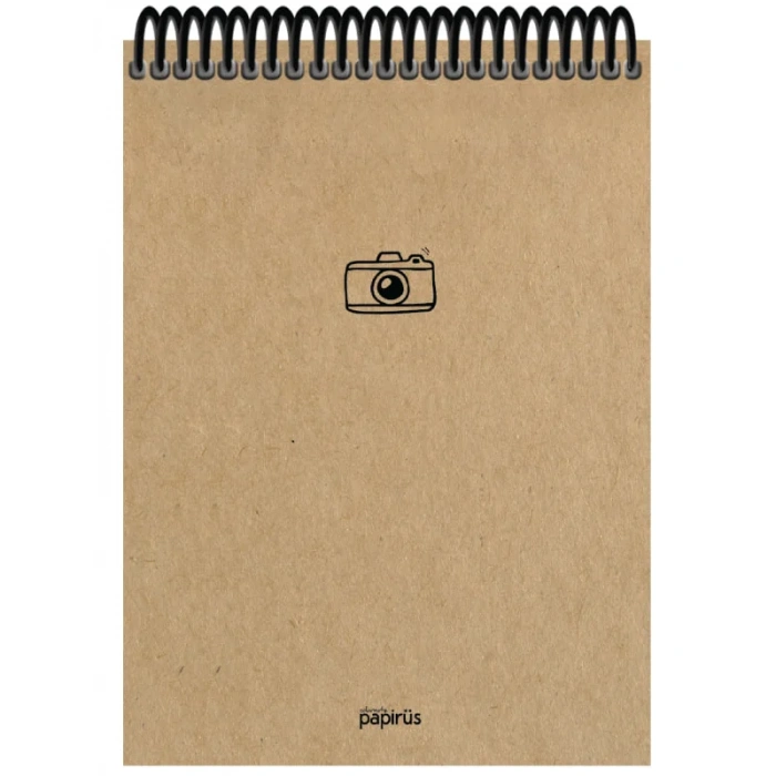 Papirüs Kraft Sert Kapak Bloknot 100yp 17x24cm Çizgili