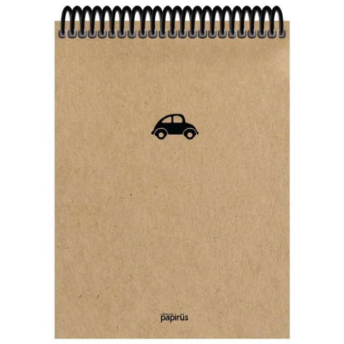 Papirüs Kraft Sert Kapak Bloknot 100yp 17x24cm Çizgili