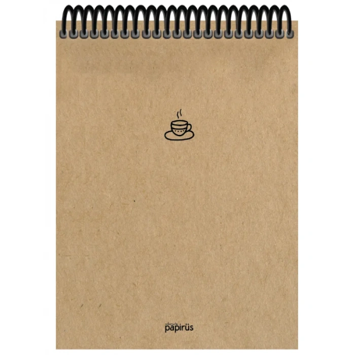 Papirüs Kraft Sert Kapak Bloknot 100yp 17x24cm Çizgili