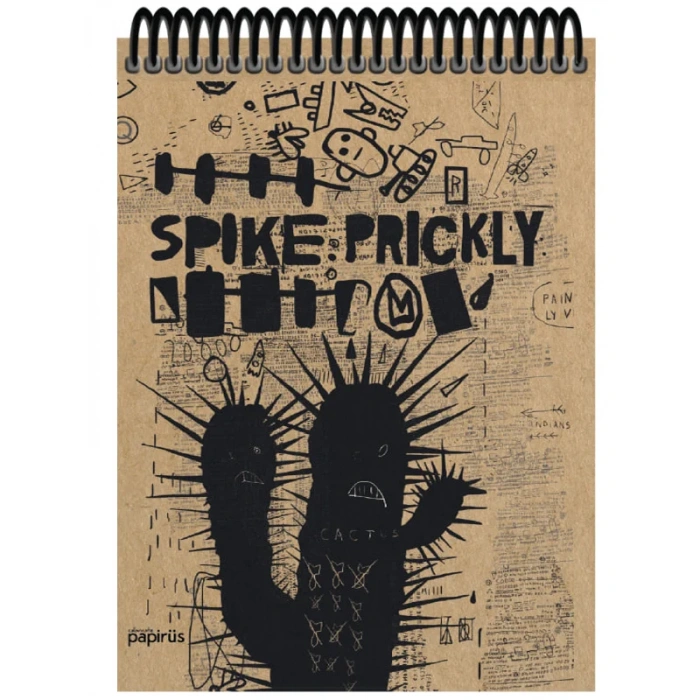 Papirüs Kraft Sert Kapak Bloknot 100yp 17x24cm Kareli