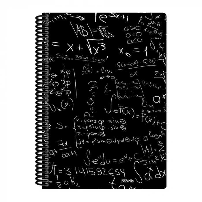 Papirüs Mini Sert Kapak Defter Siyah 100yp 17x24cm Düz