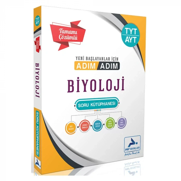 Paraf Tyt-ayt Adım Adım Biyoloji Çözümlü Soru Kütüphanesi