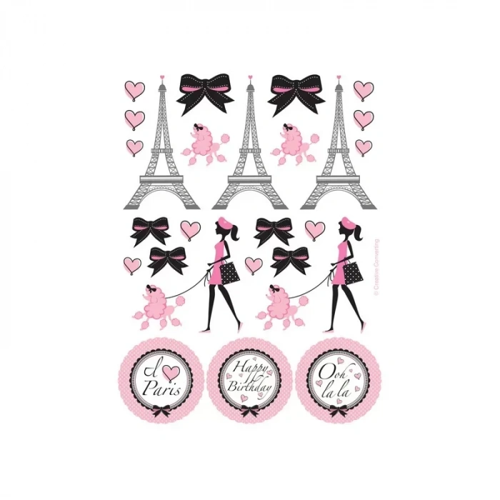 Paris Partisi Sticker 4 Adet