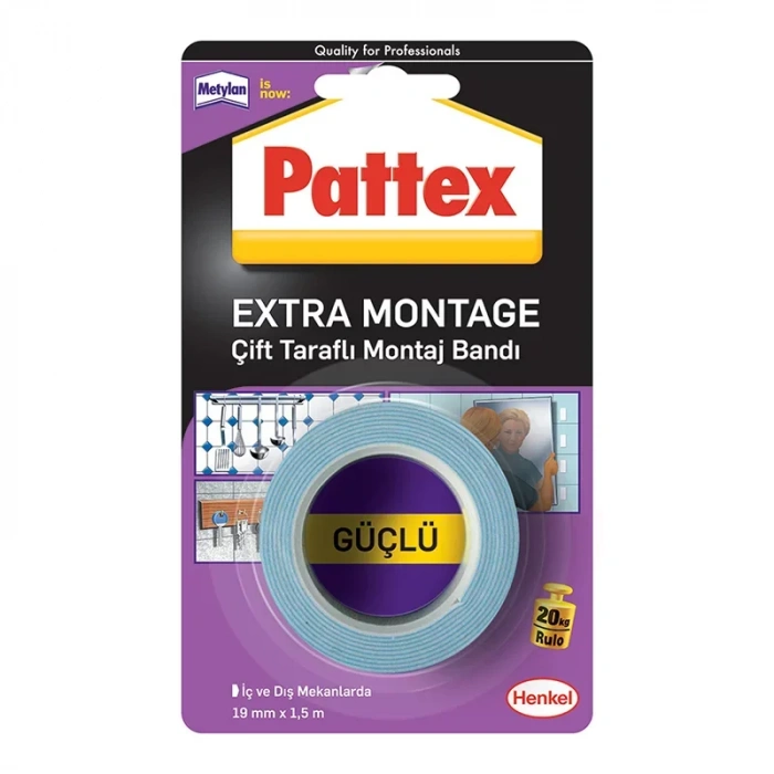Pattex Extra Montaj Tamir Bandı 19mmx1,50m 1871238