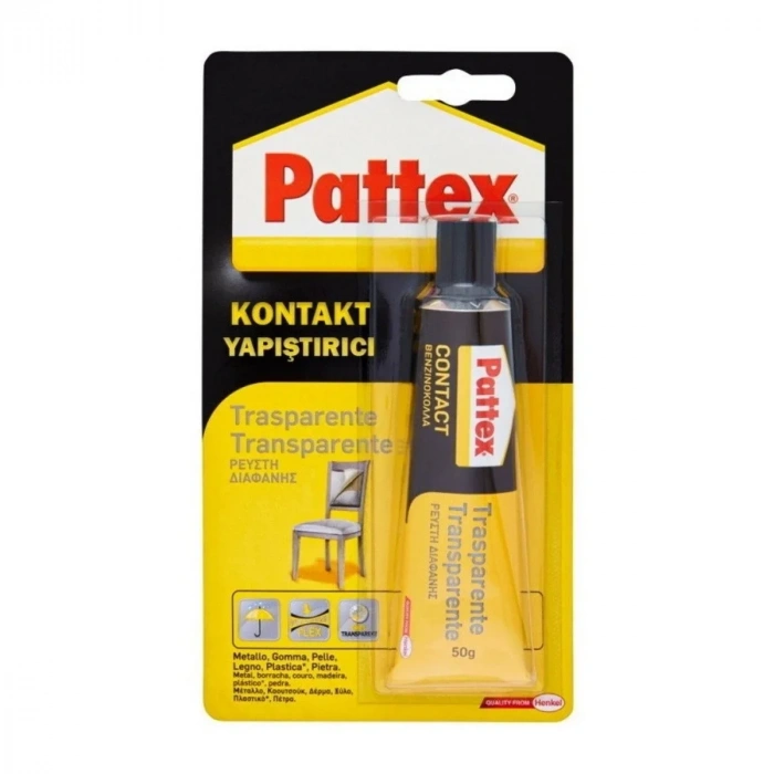 Pattex Kontakt Hızlı Yapıştırıcı Şeffaf 50gr