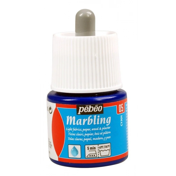 PEBEO 130 05 MARBLİNG EBRU BOYASI CYAN 45ml